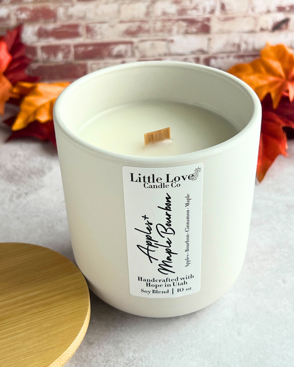 Apples and Maple Bourbon Candle