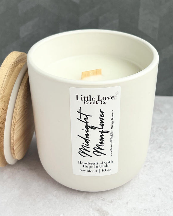 Midnight Moonflower Candle